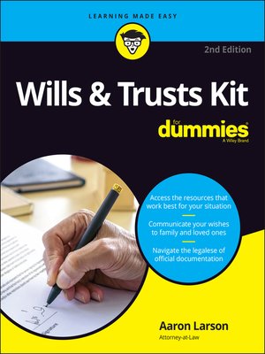 cover image of Wills & Trusts Kit for Dummies